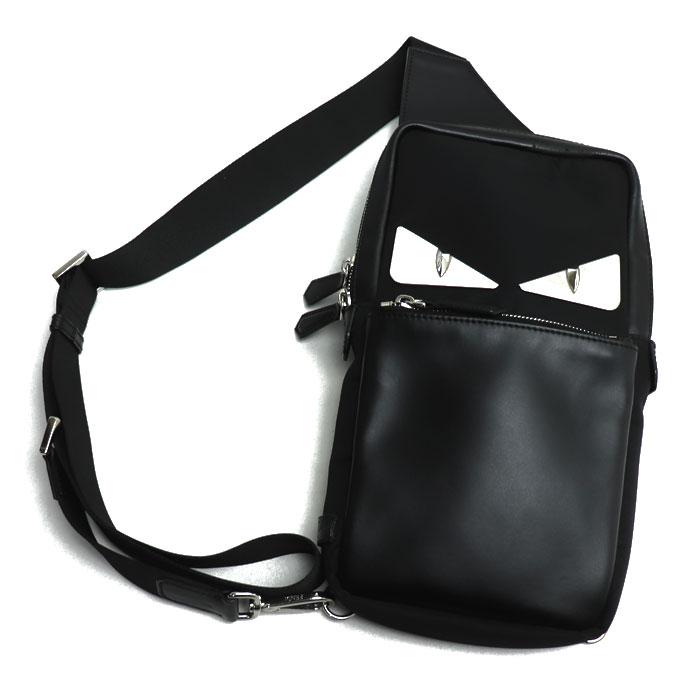 FENDI フェンディ バグズ モンスター ボディバッグ ブラック 7VZ033