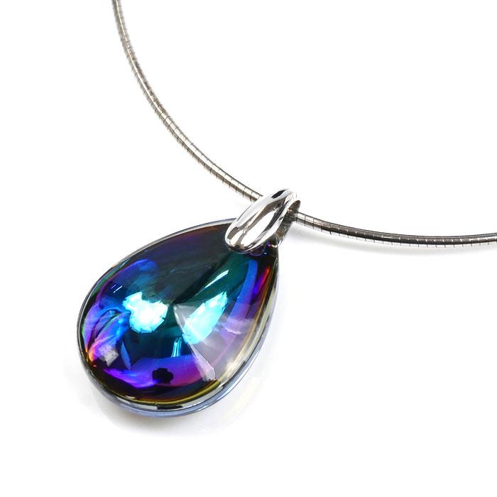 極美品　Baccaratバカラ フルール　ドゥ　プシデリックSV925 バカラ（Baccarat） シルバー925 フルール ドゥ プシデリック アクア