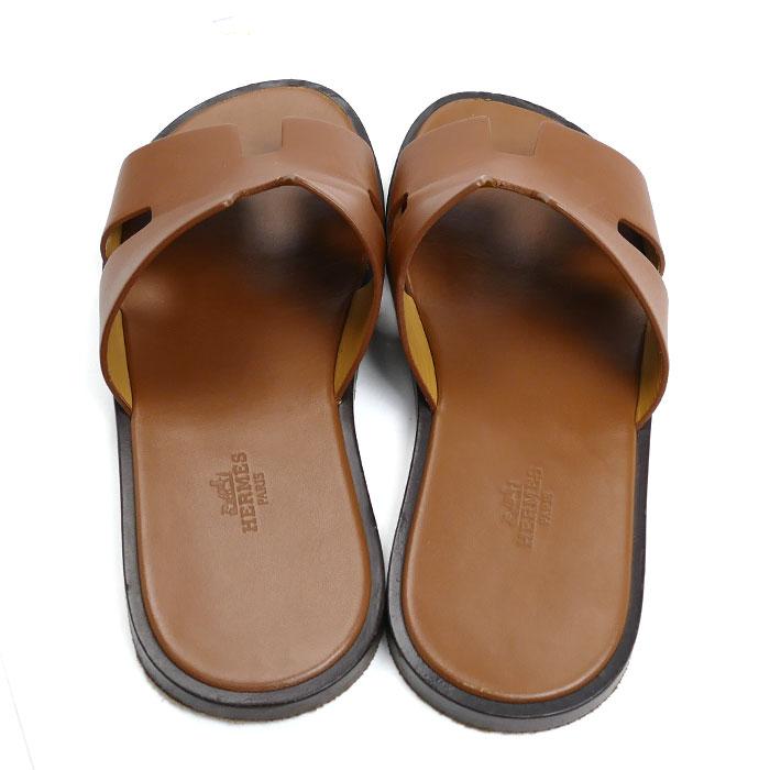 HERMES（エルメス） イズミール サンダル ブラウン 41 メンズ 中古
