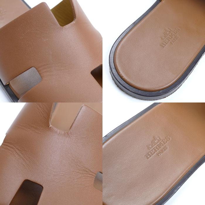 HERMES（エルメス） イズミール サンダル ブラウン 41 メンズ 中古