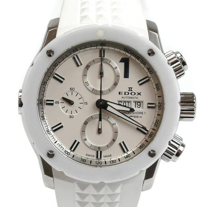 EDOX エドックス クロノオフショア 1 クロノ 腕時計 自動巻き ホワイト  