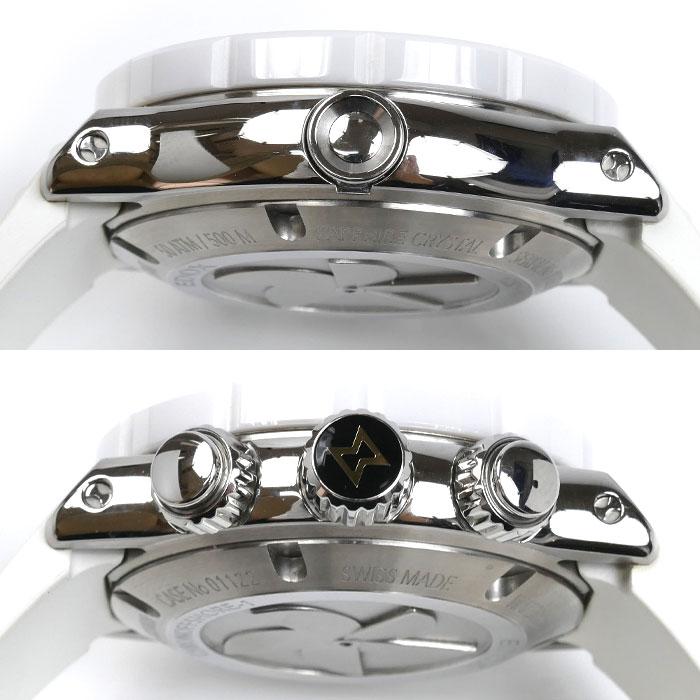 EDOX エドックス クロノオフショア 1 クロノ 腕時計 自動巻き ホワイト  