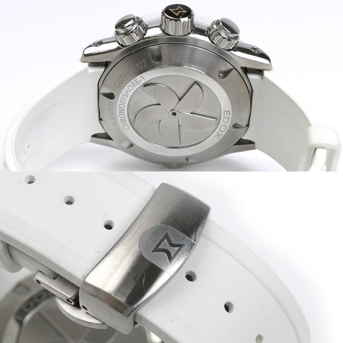 EDOX エドックス クロノオフショア 1 クロノ 腕時計 自動巻き ホワイト  