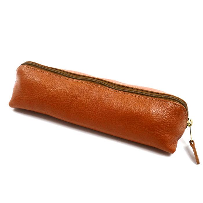 イルビゾンテ ペンケース 未使用 本革 ヤケヌメ 参考価格19,250円 IL BISONTE（イルビゾンテ） ペンケース ヤキヌメ 5452305190 ユニ