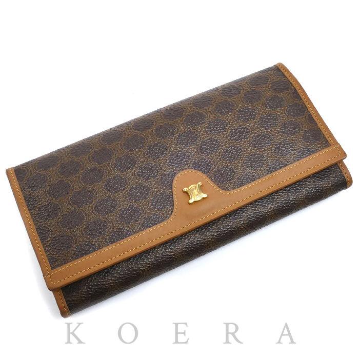 CELINE（セリーヌ） マカダム柄 がま口 長財布 レディース 中古 : 古