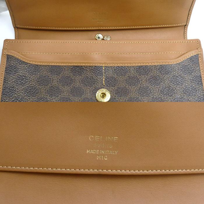 CELINE（セリーヌ） マカダム柄 がま口 長財布 レディース 中古 : 古