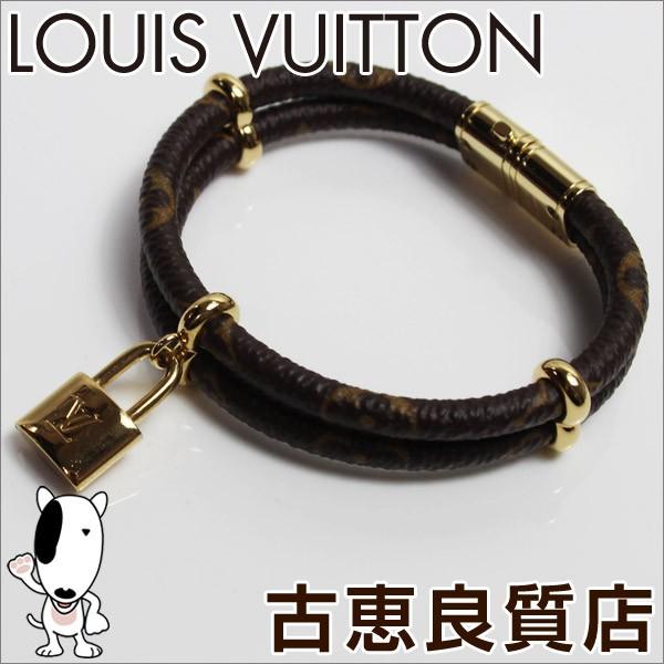 ルイヴィトン LOUIS VUITTON ブレスレット LV lv モノグラム ブラスレ・キープ イット トゥワイス M6640E/中古/美品/質屋出店/あすつく｜koera