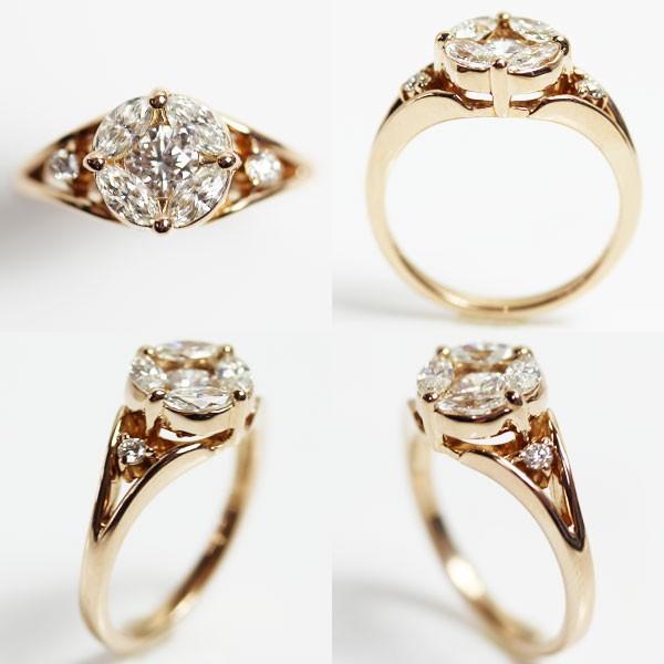 おすすめ 中古品 質屋出品 Si2 D Vg 中古あすつく Mr1712 サイズ11号 4 5g 0 56 レディース指輪d0 31 ダイヤモンド リングファッションリング ピンクゴールド K18pg レディースアクセサリー