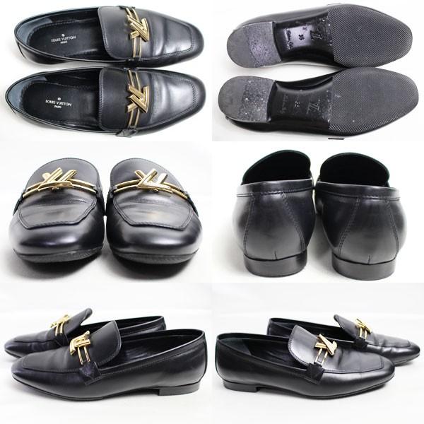 Lv Lv ルイヴィトン Louis Vuitton アッパーケース ライン ローファー レディース 女性靴 ブラック 35 約22 22 5cm 中古 美品 質屋出店 あすつく K30 4012 古恵良販売 通販 Yahoo ショッピング