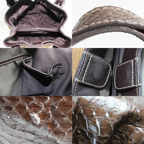 驚きの値段 スネーク ハンドバッグ ブラウン バイカラー ヘビ 蛇 ワンショルダー レザー 質屋出品 セール開催中 Centrodeladultomayor Com Uy