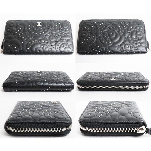 CHANEL シャネル カメリア ココマーク 長財布ラウンドファスナー