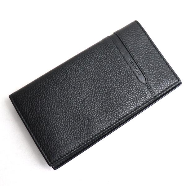 ブルガリ)BVLGARI オクト レザー デザイン 長財布 黒 箱 D4862 小物 