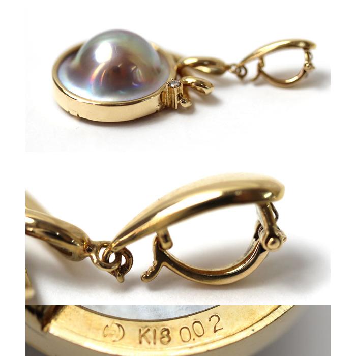 田崎 TASAKI K18 マベパール  ペンダント/ペンダントトップ D0.02 8.9ｇ/中古/美品｜koera｜03