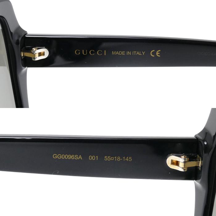 GUCCI グッチ サングラス ブラック GG0096SA ビー レディース 001　55ロ18-145 中古｜koera｜05