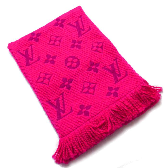 LOUIS VUITTON ルイ・ヴィトン エシャルプ ロゴマニア マフラー ピンク  