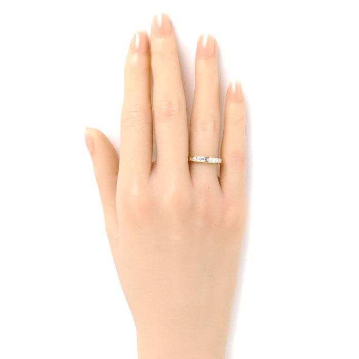 TASAKI タサキ K18YG イエローゴールド ハーフエタニティ リング・指輪