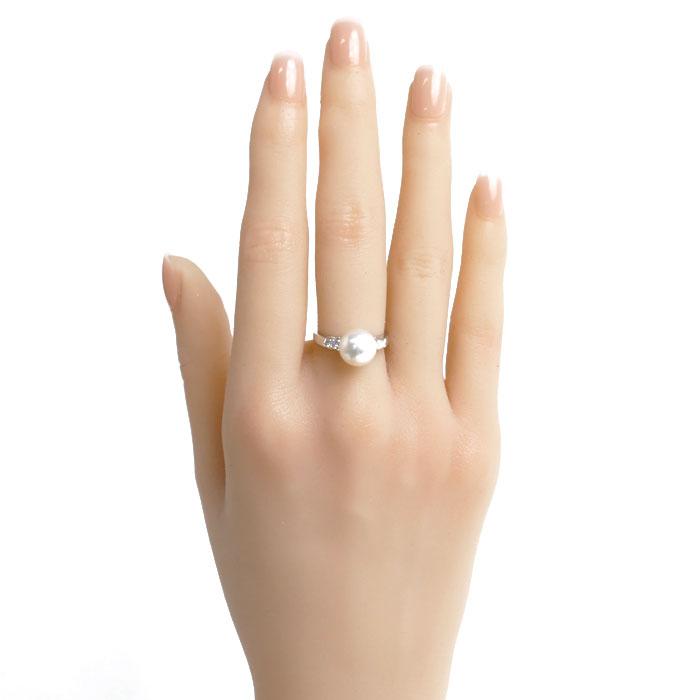 MIKIMOTO ミキモト Pt950プラチナ パール リング・指輪 アコヤパール約 