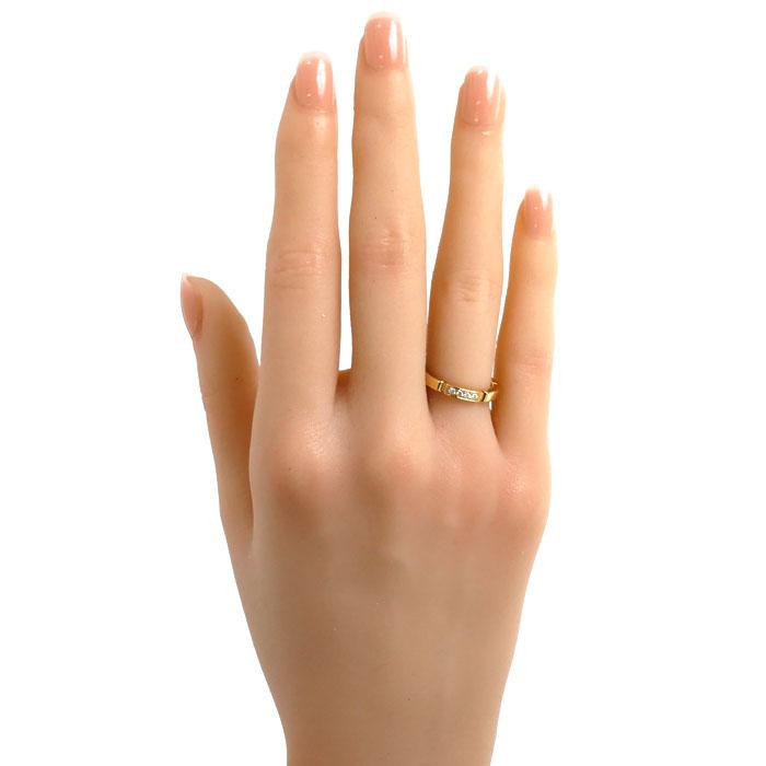 CARTIER カルティエ K18YG マイヨンパンテール 4P ダイヤ リング・指輪 