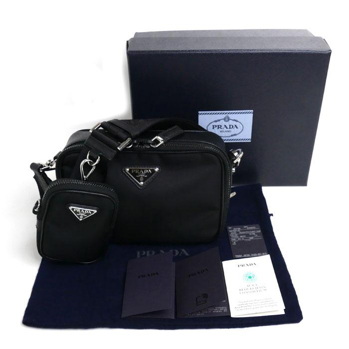 PRADA プラダ ブリック Re-Nylon xサフィアーノレザー バッグ PRADA プラダ ブリック Re-Nylon xサフィアーノレザー バッグ