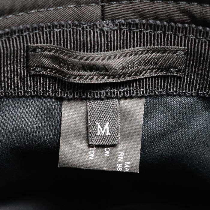 箱付き美品プラダスポーツテクニカルバケットL 黒ナイロン