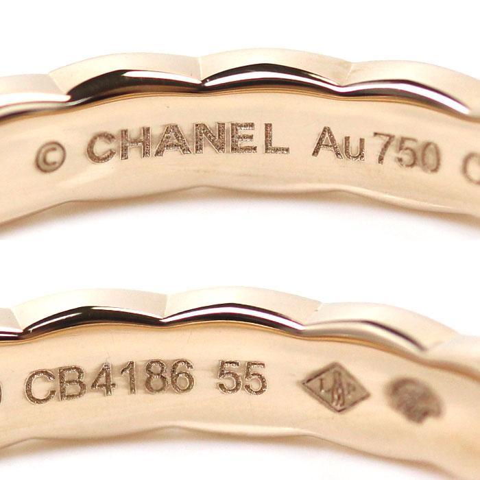 CHANEL シャネル K18PG ピンクゴールド ココクラッシュ リング CHANEL シャネル K18PG ピンクゴールド ココクラッシュ リング