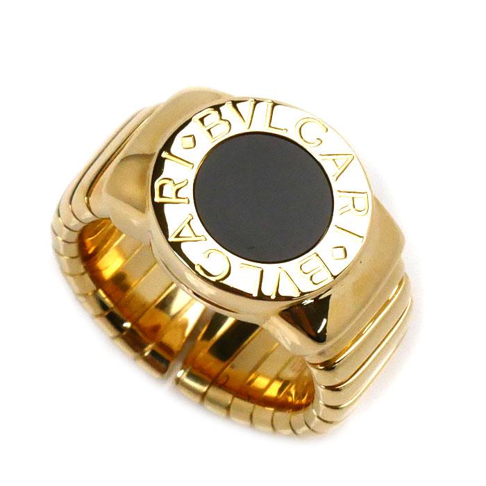 BVLGARI ブルガリ K18YG ブルガリブルガリ トゥボガス オニキス リング 