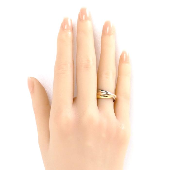 Cartier（カルティエ） K18YG/PG/WG トリニティ SM リング・指輪