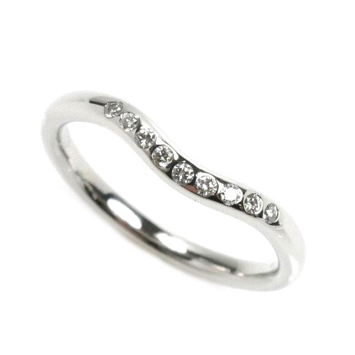 TIFFANY&Co. ティファニー Pt950プラチナ カーブド バンド リング 