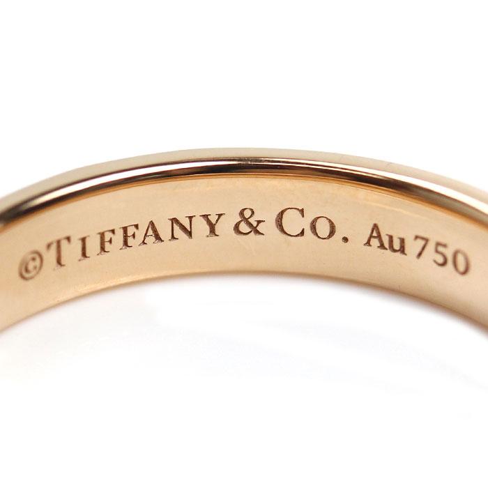 【極美品】TIFFANY ティファニー K18PG バンドリング 8号 6341 極美品】TIFFANY ティファニー K18PG バンドリング 8号 6341