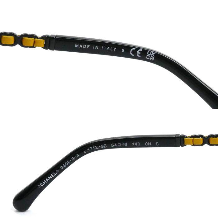 CHANEL（シャネル） ココマーク サングラス ブラック イエロー 3408