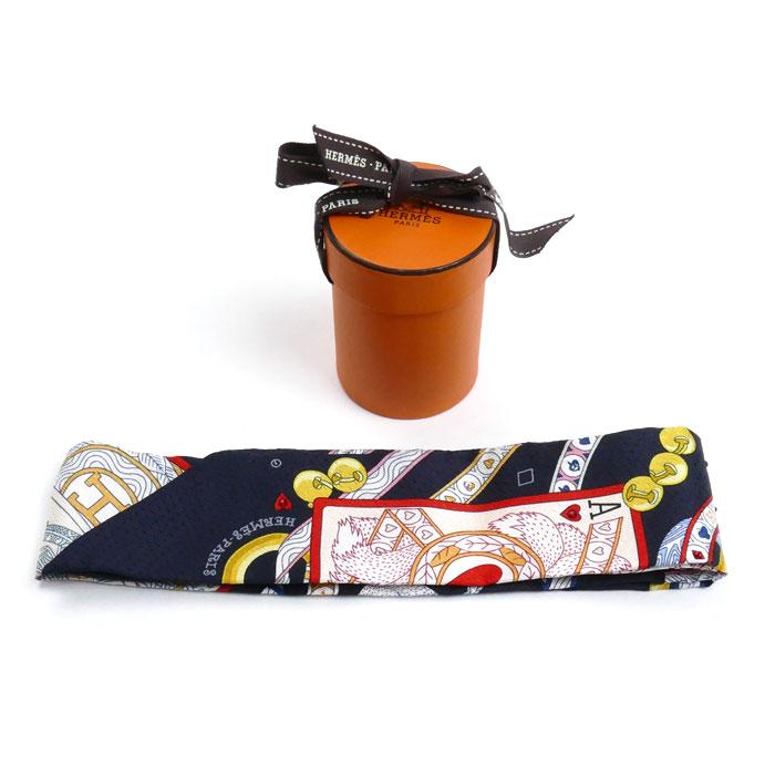 美品　HermesツイリーDAME DE COEUR お箱付きトランプ HERMES（エルメス） DAME DE COEUR ダム ドゥ クール ツイリー
