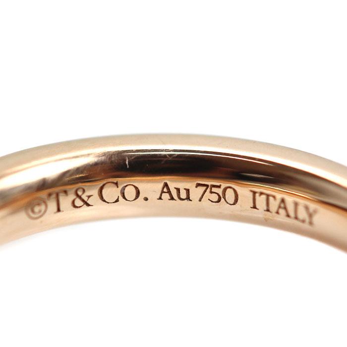 TIFFANY&Co. ティファニー K18PG ピンクゴールド Tワン 9Pダイヤ