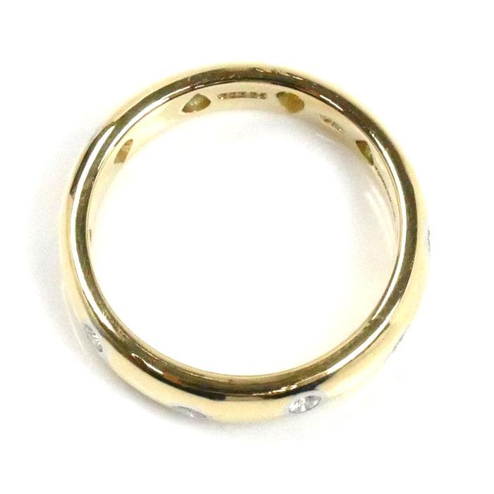 TIFFANY&Co. ティファニー K18YG/Pt950 ドッツ ダイヤ リング・指輪 