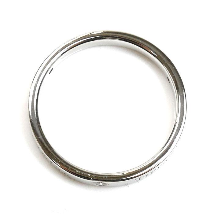 TIFFANY&Co.（ティファニー） Pt950プラチナ フラットバンド 3Pダイヤ