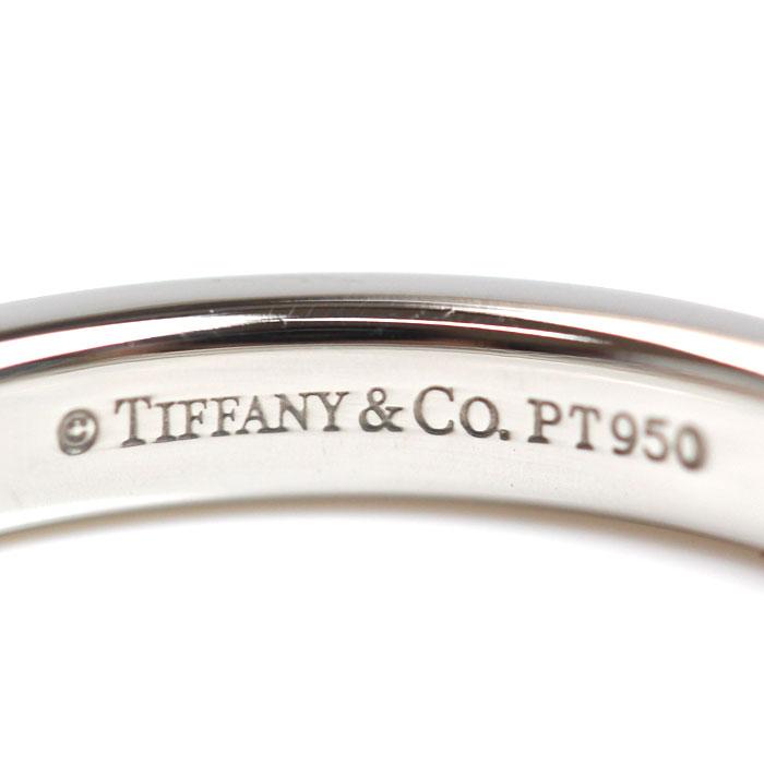TIFFANY&Co.（ティファニー） Pt950プラチナ フラットバンド 3Pダイヤ