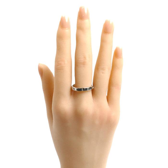 TIFFANY&Co.（ティファニー） Pt950プラチナ フラットバンド 3Pダイヤ