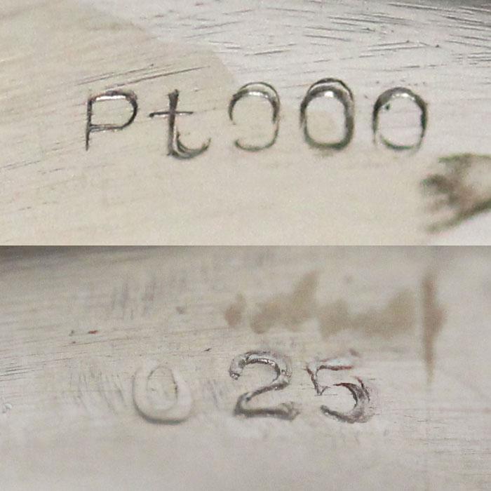 Pt900プラチナ リング・指輪 ダイヤモンド0.25ct 20号 12.5g メンズ 中古_4