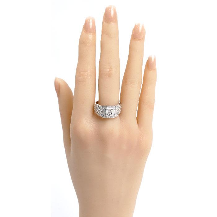 Pt900プラチナ リング・指輪 ダイヤモンド0.25ct 20号 12.5g メンズ 中古_6