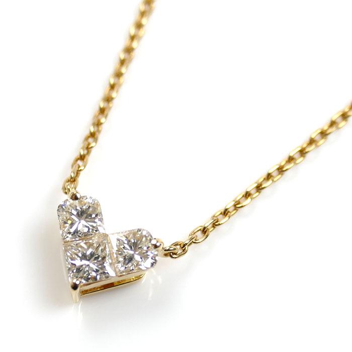 【美品】STAR JEWELRY ミステリアスハート ネックレス K18YG STAR JEWELRY スタージュエリー K18YG ミステリアスハート ネックレス