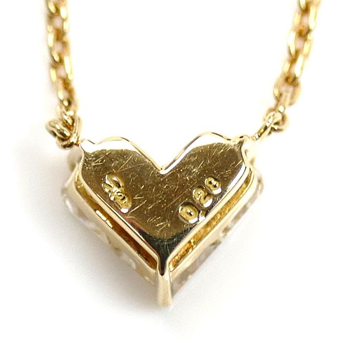STAR JEWELRY スタージュエリー K18YG ミステリアスハート ネックレス