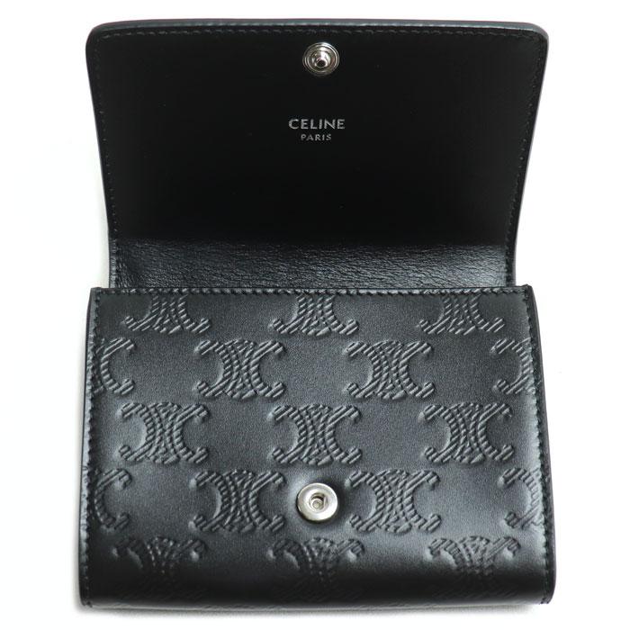 CELINE（セリーヌ） ビジネスカードホルダー トリオンフ エンボス加工