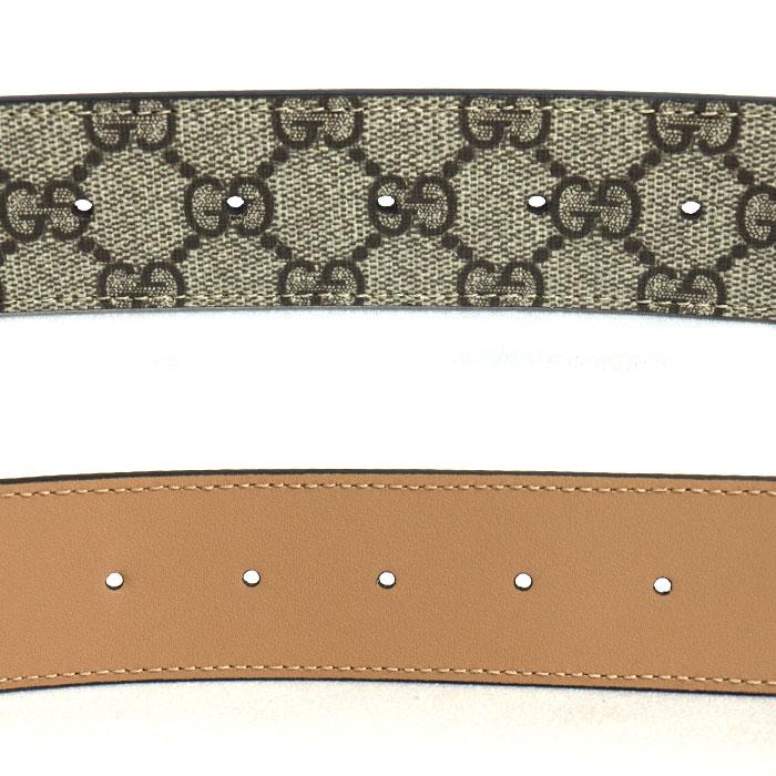 GUCCI（グッチ） GGマーモント スプリームキャンバス ベルト ベージュ