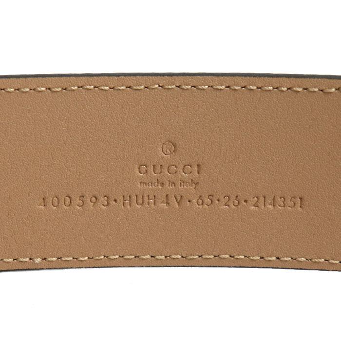 GUCCI（グッチ） GGマーモント スプリームキャンバス ベルト ベージュ