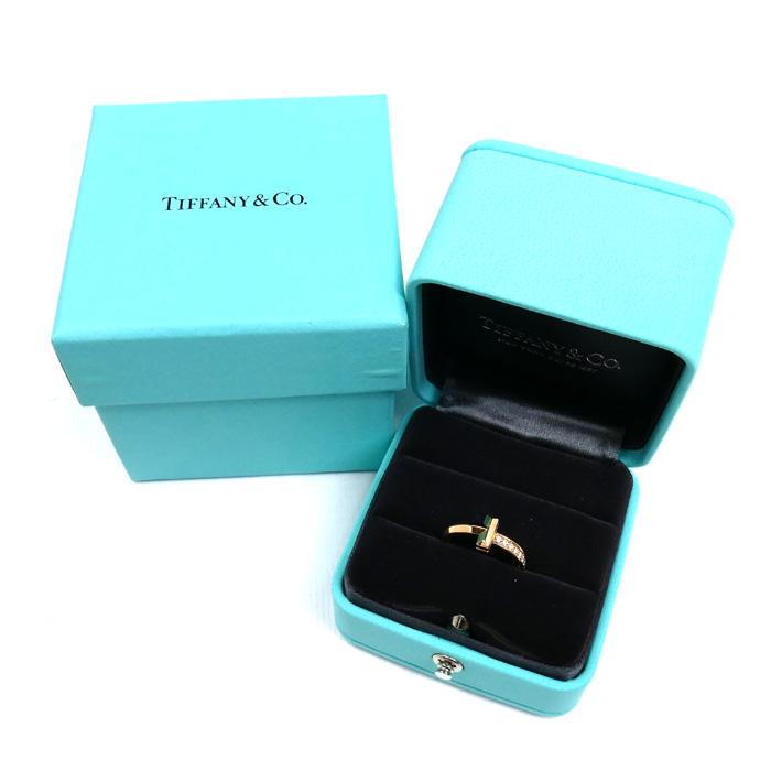 TIFFANY&Co.（ティファニー） K18PG ピンクゴールド Tワン 9Pダイヤ