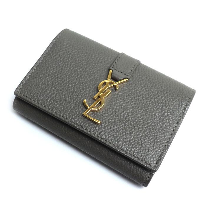 SAINT LAURENT サンローラン 6連 YSLロゴ キーケース グレー