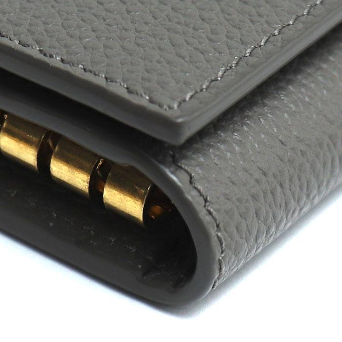 SAINT LAURENT サンローラン 6連 YSLロゴ キーケース グレー 613334