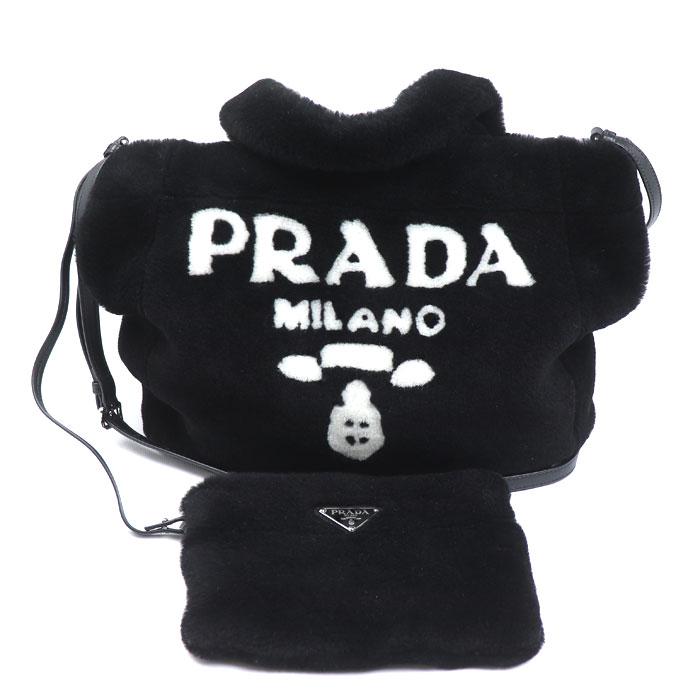 PRADA ブラック ファートートバッグ 楽天市場】プラダ PRADA カナパ ファー トートバッグ ブラック WS7874