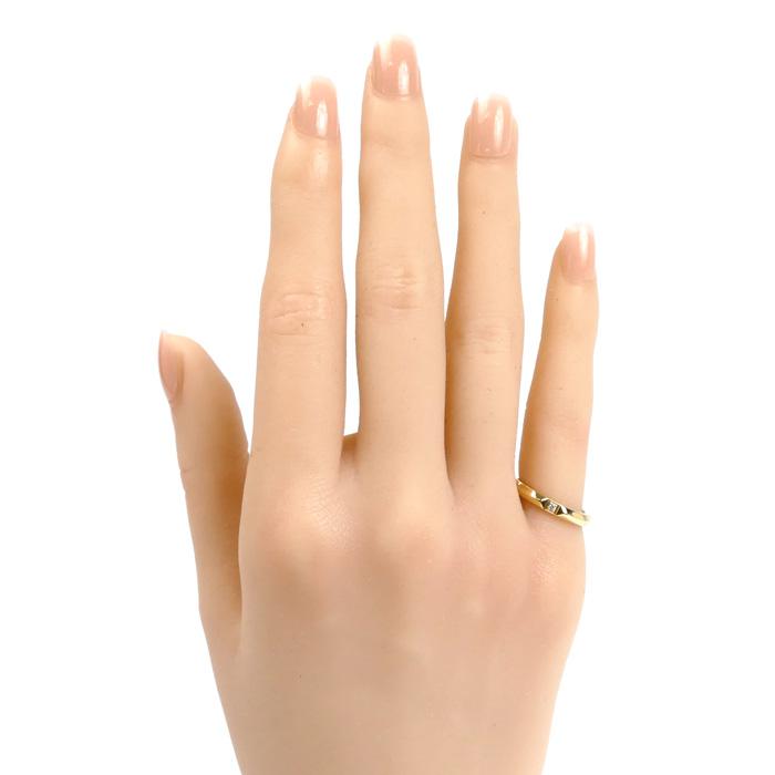 TIFFANY&Co.（ティファニー） K18YG イエローゴールド Tトゥルーバンド 