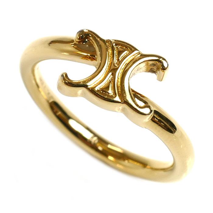 CELINE（セリーヌ） 真鍮 トリオンフ アシンメトリック リング リング