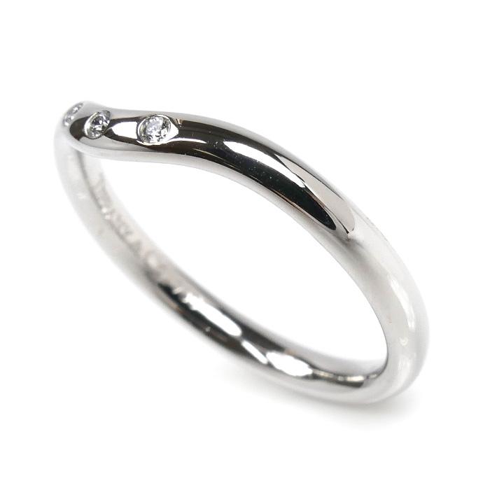 TIFFANY&Co. ティファニー 天然ダイヤモンド3Pカーブドリング 【公式通販】